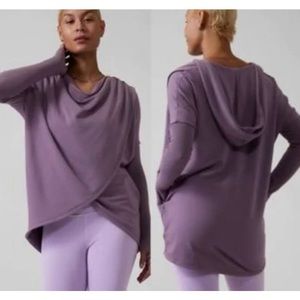 Athleta Purana wrap sweatshirt NWT